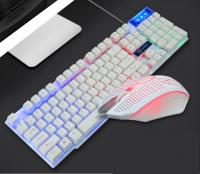 Bộ Bàn Phím Giả Cơ Chuyên Game Và Chuột gaming Led 7 màu Divipard GMK-50 -Trắng