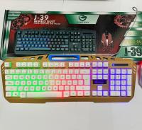 Bộ Bàn phím và Chuột giả cơ GAME&MX J39 chế độ Led ánh sáng cầu vồng siêu đẹp , phím thép chống bụi, chuột 4 chuyên game cực chất