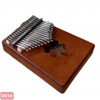 Đàn kalimba 17 phím  gỗ nguyên khối cao cấp âm to vang tặng kèm phụ kiện-DK14