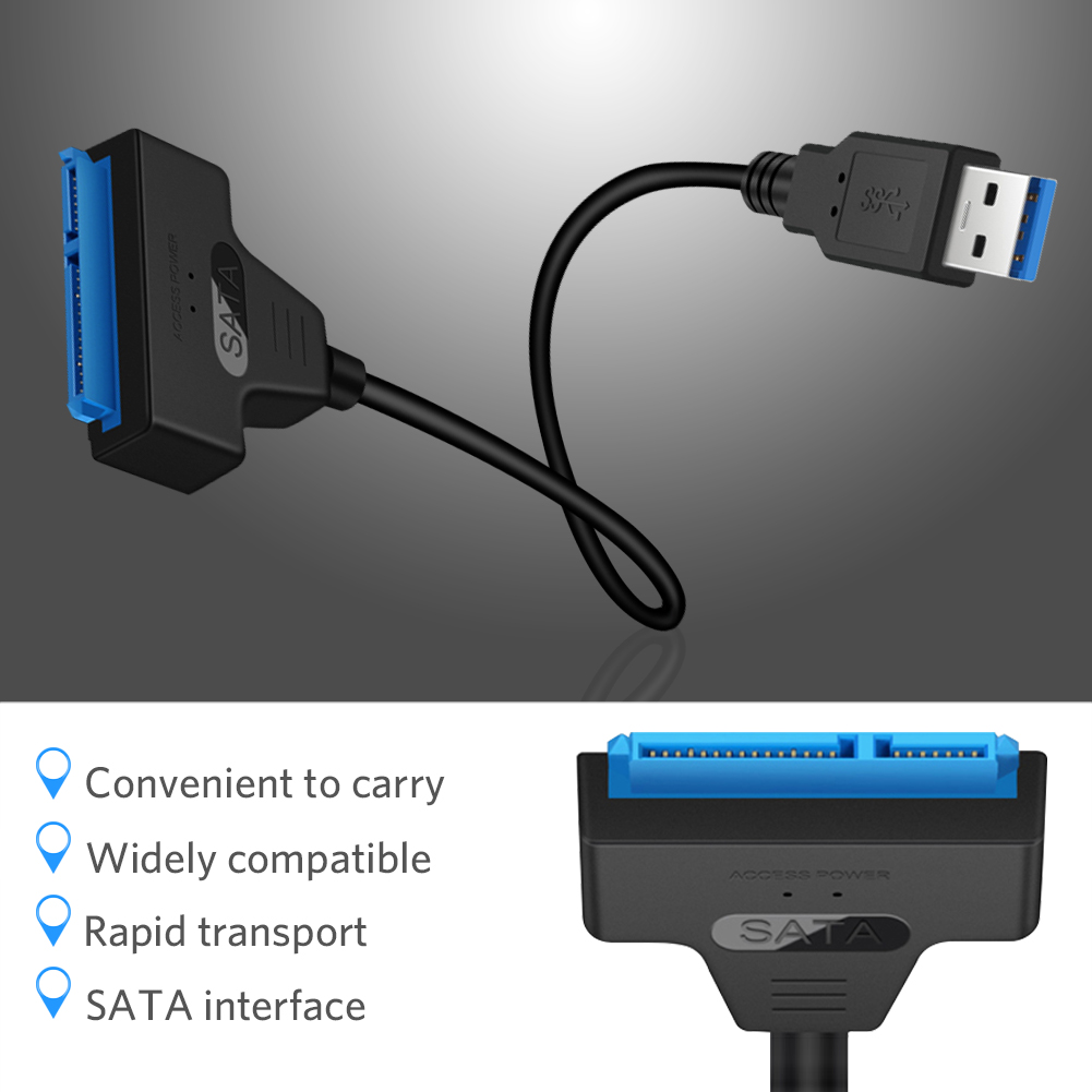Chuyển Đổi Ổ Cứng USB3.0 SATA Sang Cáp USB Hỗ Trợ 2.5 Inch-C3