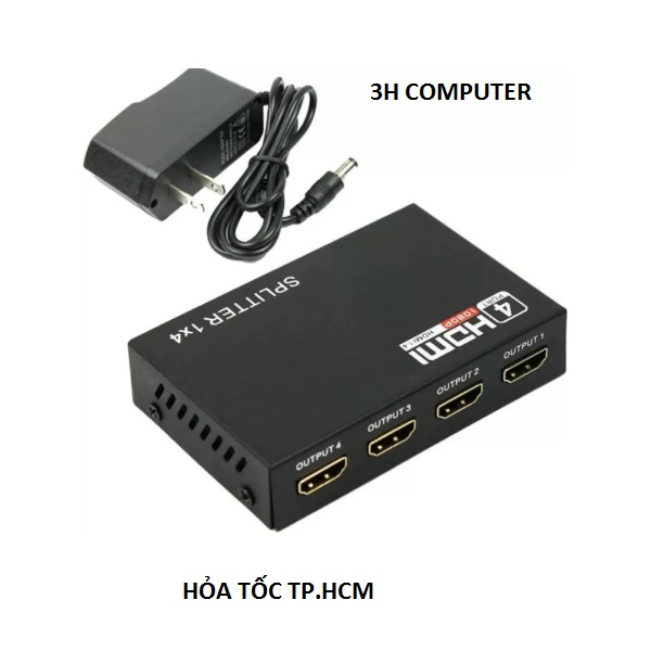 HDMI 1 RA 4 CỔNG ,Bộ chia hdmi 1 ra 4