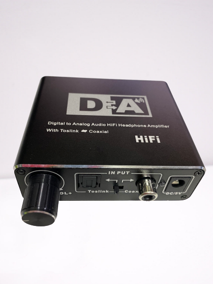 Bộ chuyển đổi âm thanh (tặng cáp optical) HIFI 2 chiều (optical) - audio AV , có núm điều chỉnh âm lượng