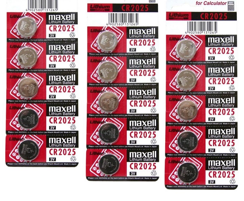 Pin CMOS CR2025 Maxell Lithium Battery 3V vỉ 5 viên