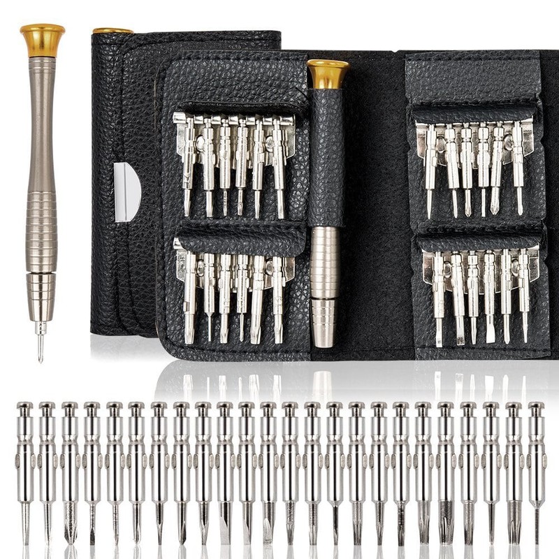 Bộ tua vít ví da sửa chữa đồ điện tử 25 in 1-V3