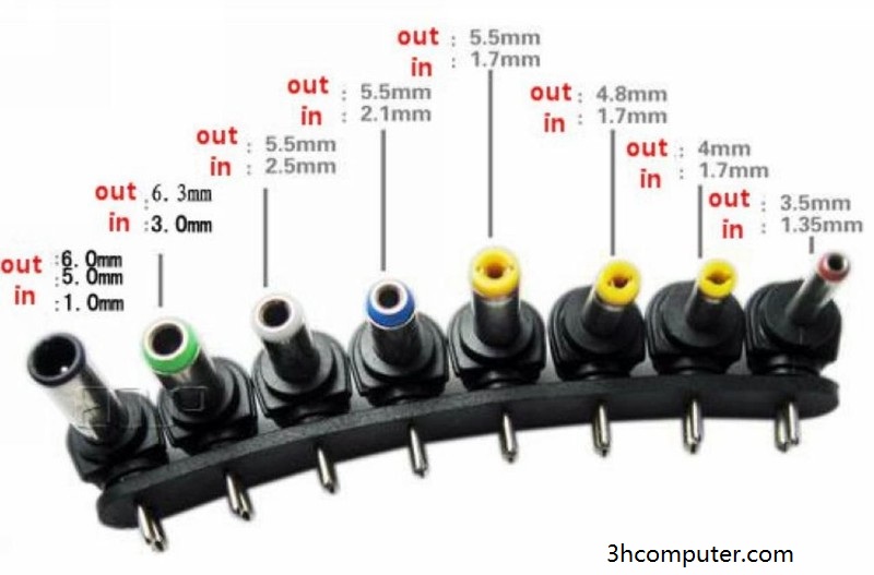 SẠC ĐA NĂNG 8 ĐẦU CHO LAPTOP -ĐỦ DÂY PHỤ KIỆN