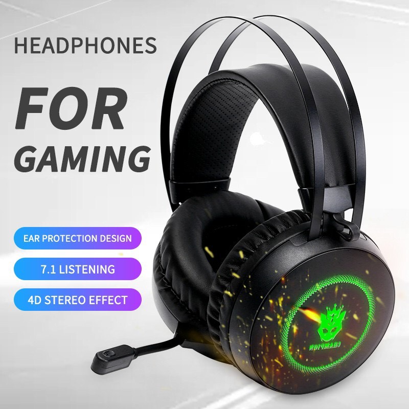 Tai nghe chuyên game SANNY S200 kết nối cổng USB 7.1 Led cực đỉnh, ốp tai cực to ôm tai