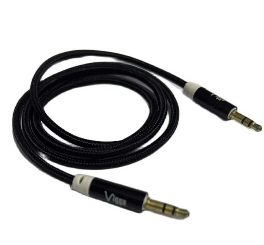 Dây loa 1 đầu 3.5 dài 1M Viggo dây bọc dù loại xịn